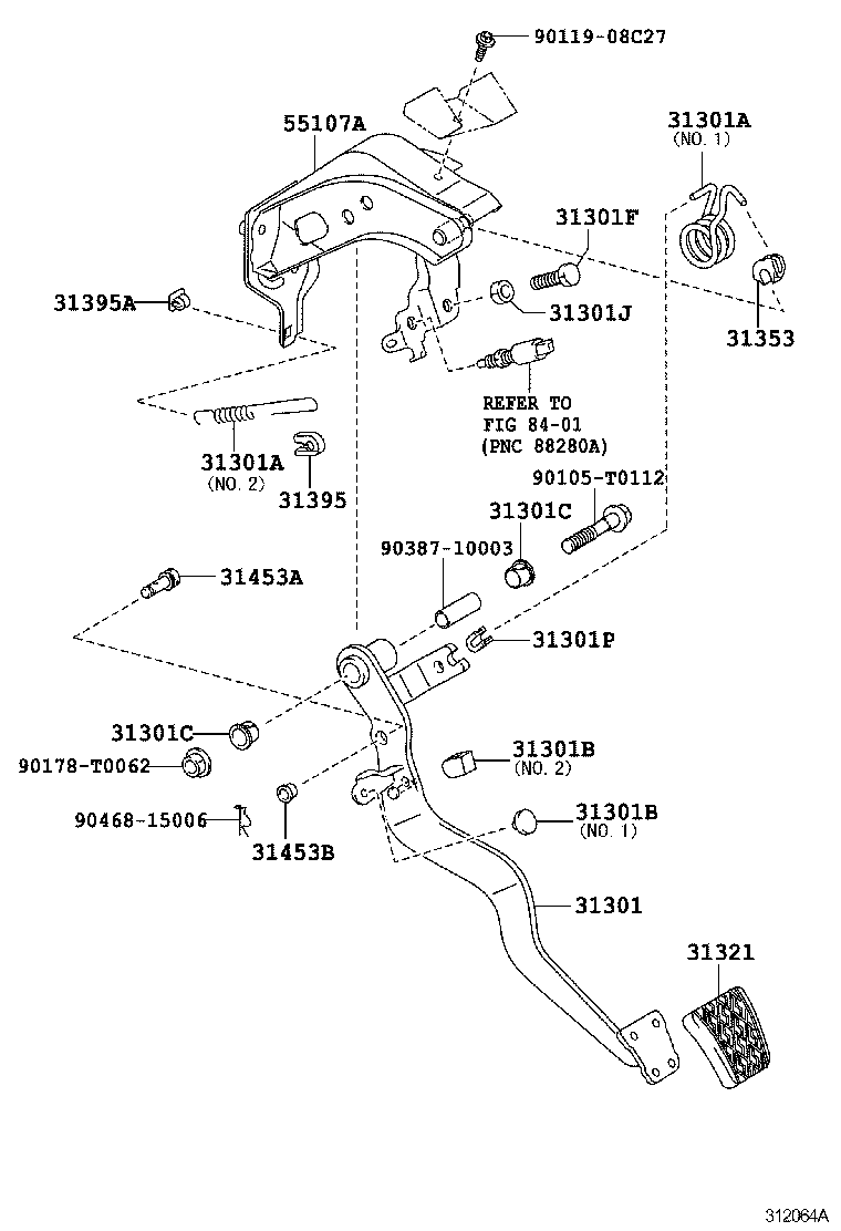  FORTUNER |  CLUTCH PEDAL FLEXIBLE HOSE