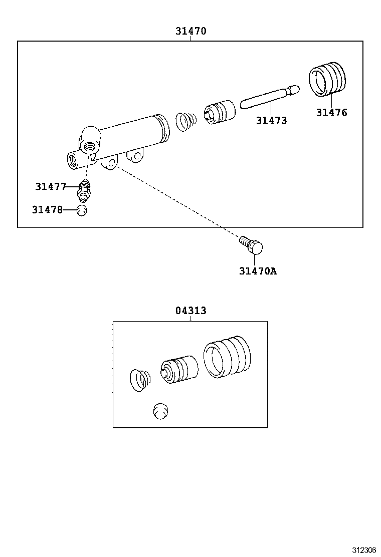  DYNA |  CLUTCH RELEASE CYLINDER