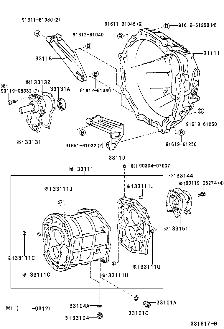  CROWN COMFORT |  CLUTCH HOUSING TRANSMISSION CASE MTM