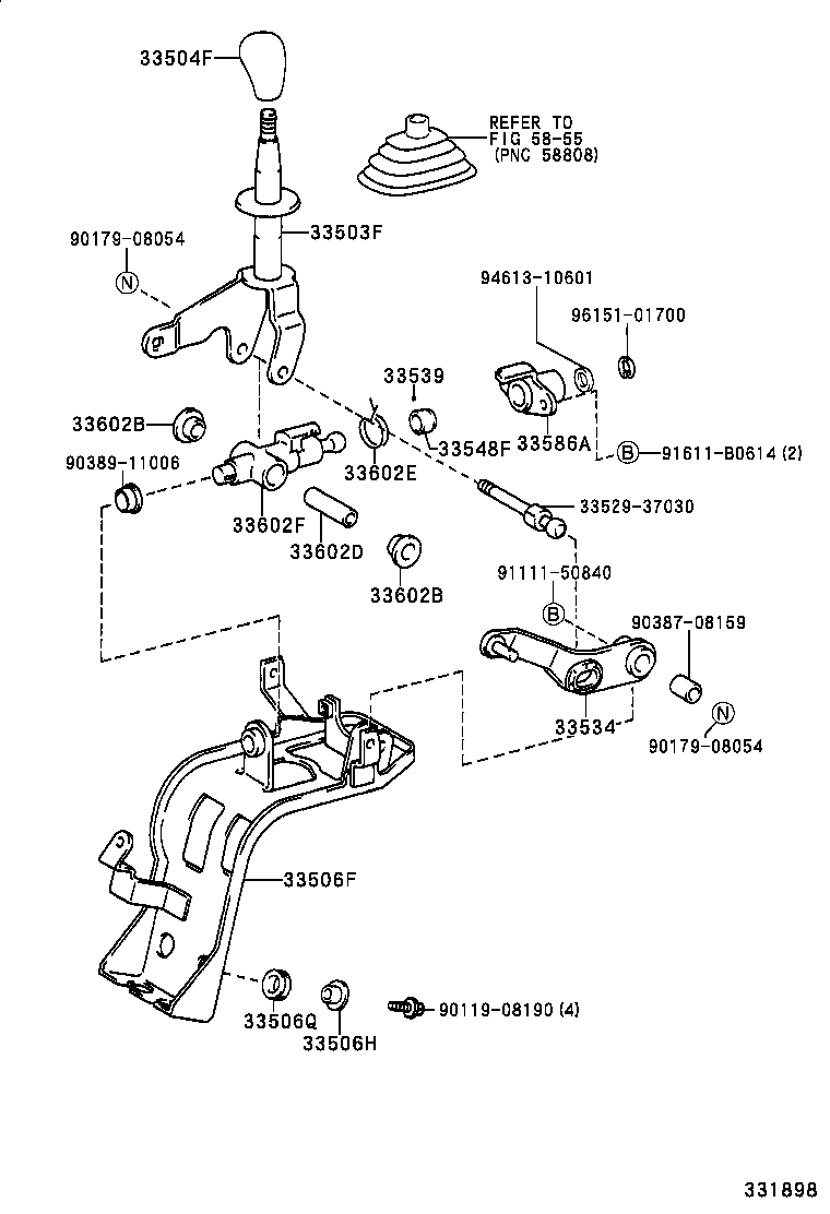  DYNA |  SHIFT LEVER RETAINER