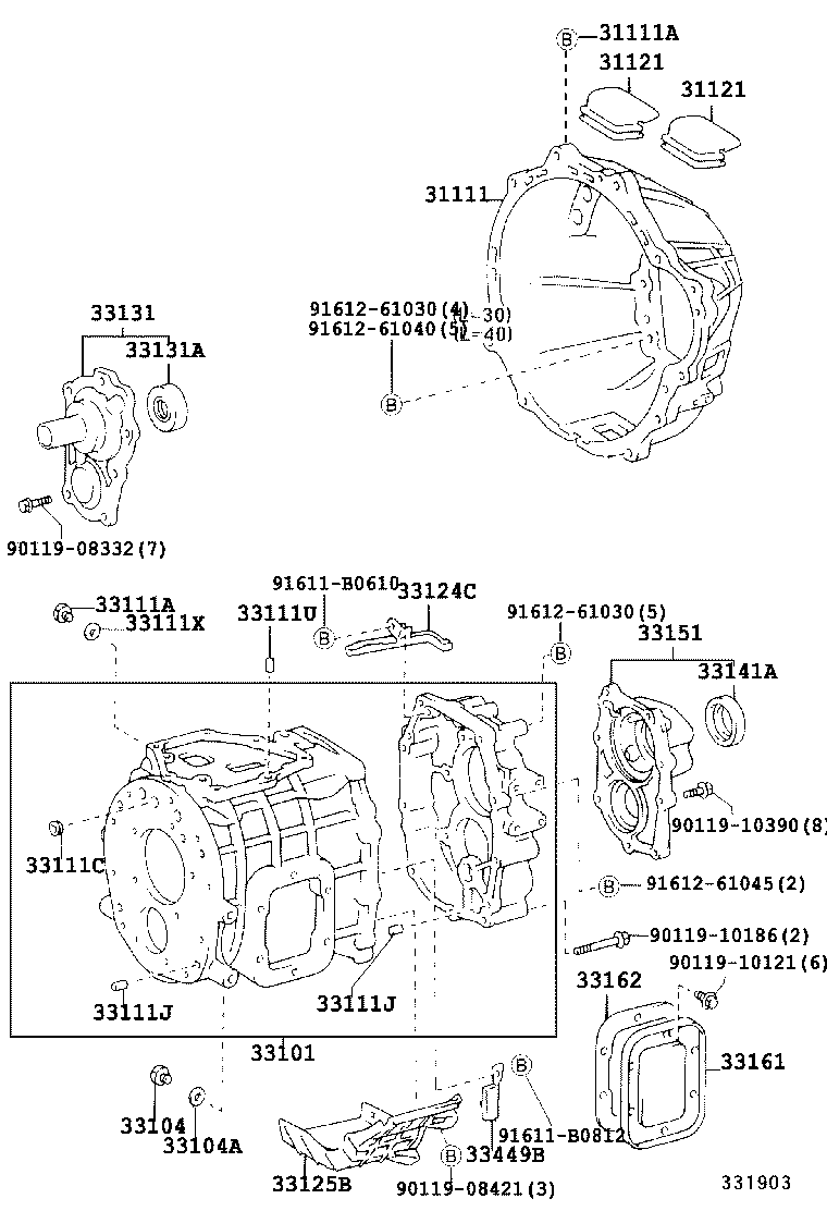  DYNA |  CLUTCH HOUSING TRANSMISSION CASE MTM