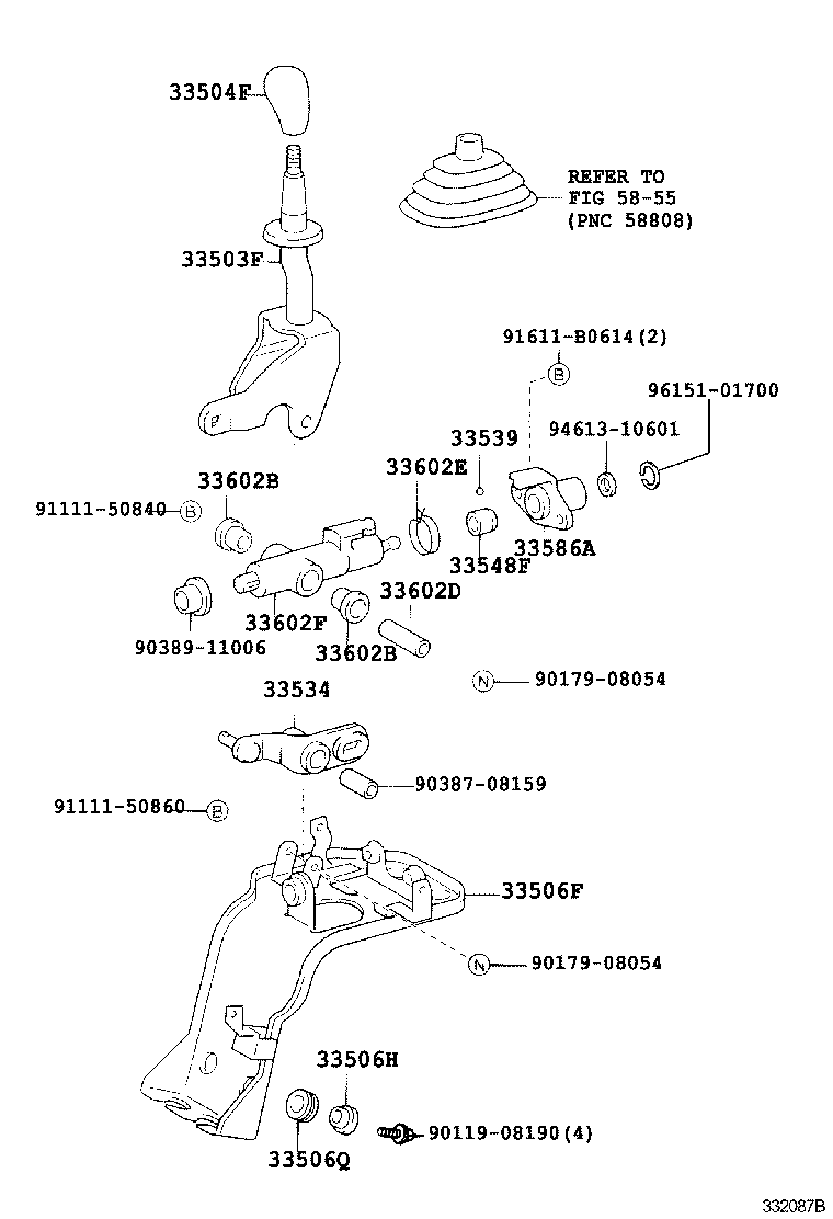  DYNA |  SHIFT LEVER RETAINER