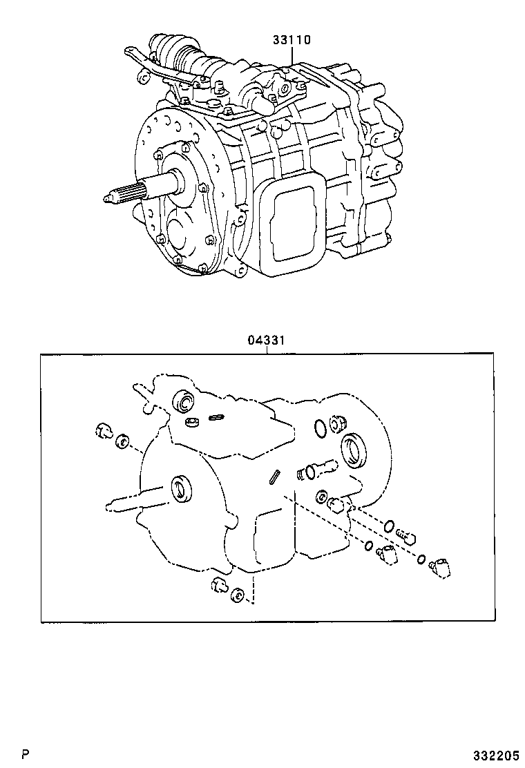  COASTER CHINA |  TRANSAXLE OR TRANSMISSION ASSY GASKET KIT MTM