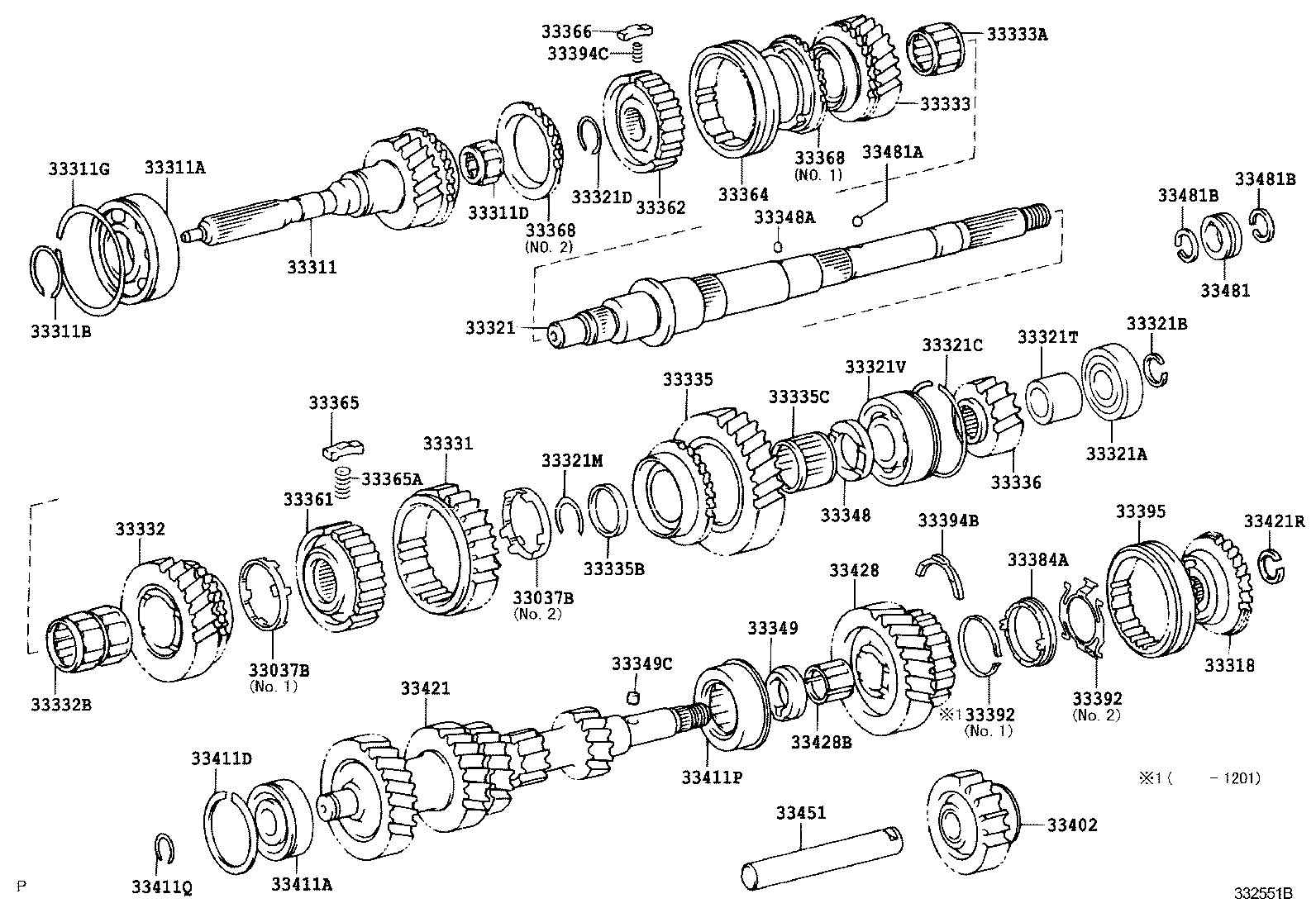  HIACE |  TRANSMISSION GEAR MTM