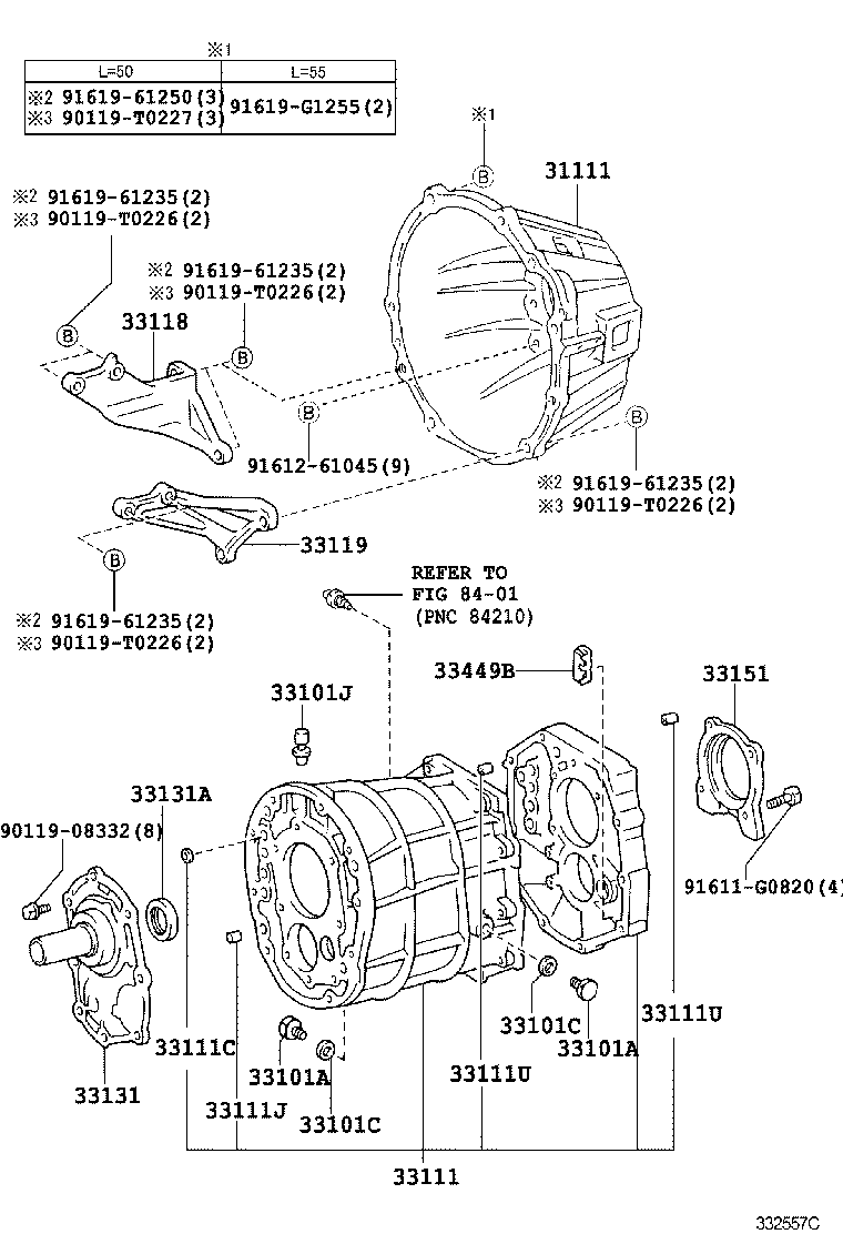  HIACE |  CLUTCH HOUSING TRANSMISSION CASE MTM