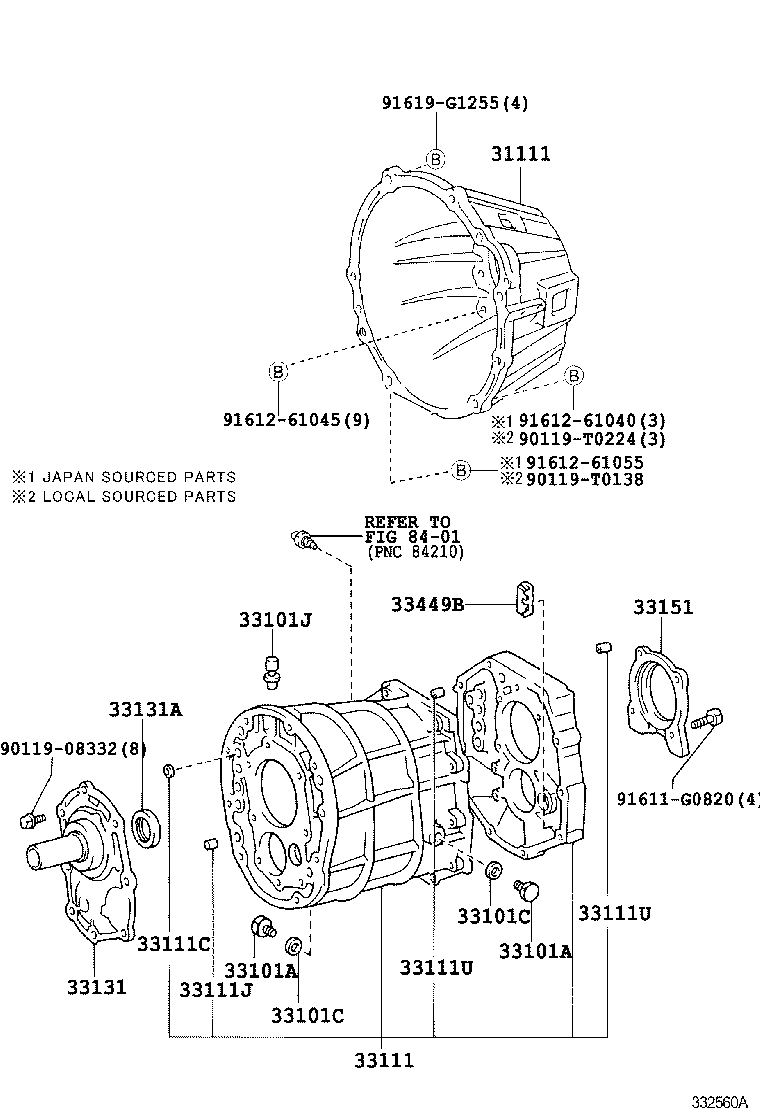  HIACE |  CLUTCH HOUSING TRANSMISSION CASE MTM