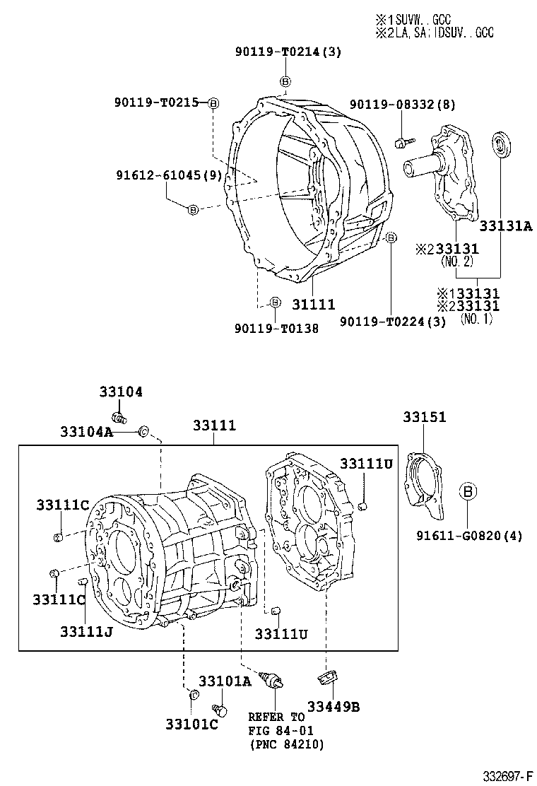  FORTUNER |  CLUTCH HOUSING TRANSMISSION CASE MTM