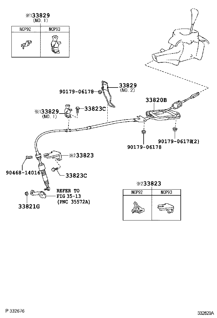  YARIS |  SHIFT LEVER RETAINER