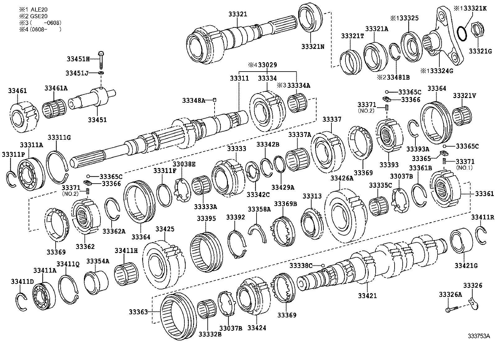  IS250 350 2 D |  TRANSMISSION GEAR MTM