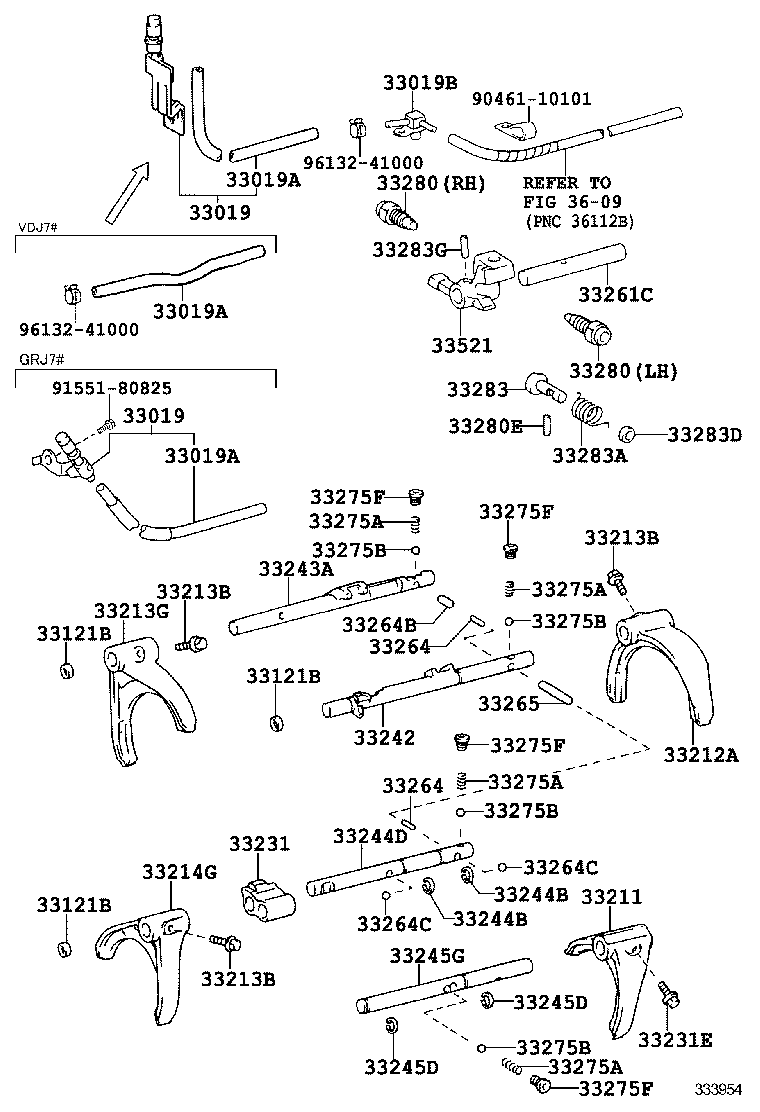 LAND CRUISER 70 | GEAR SHIFT FORK LEVER SHAFT MTM