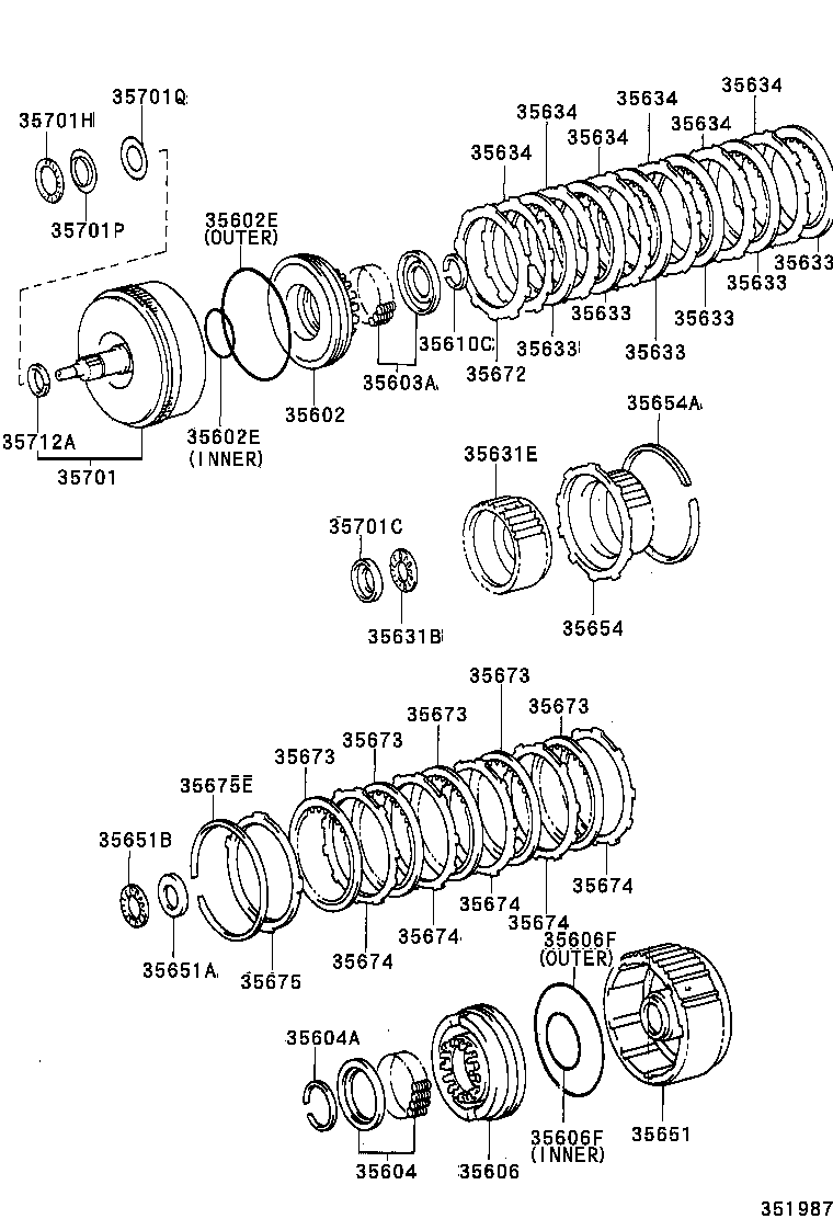  COASTER |  BRAKE BAND MULTIPLE DISC CLUTCH ATM