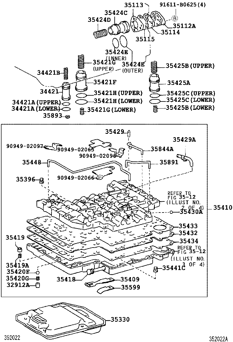  COASTER |  VALVE BODY OIL STRAINER ATM