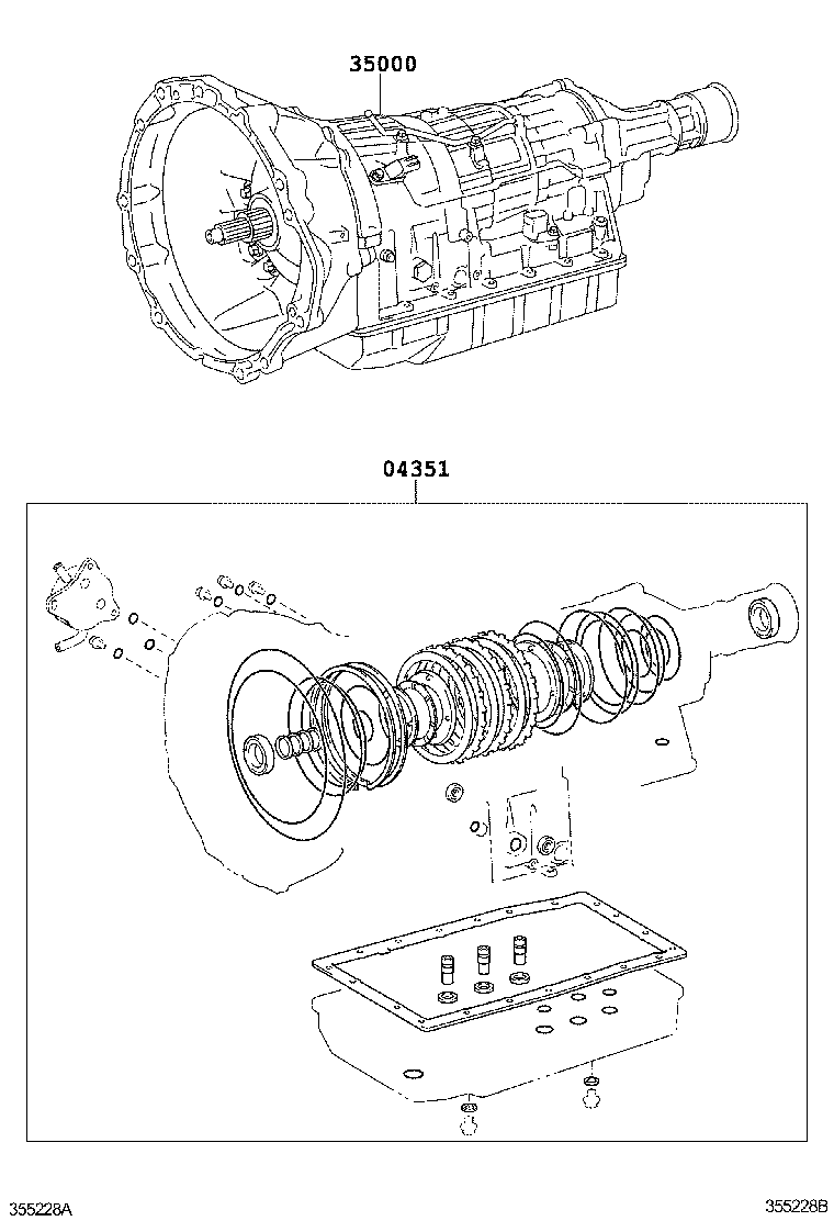  IS250 350 2 D |  TRANSAXLE OR TRANSMISSION ASSY GASKET KIT ATM