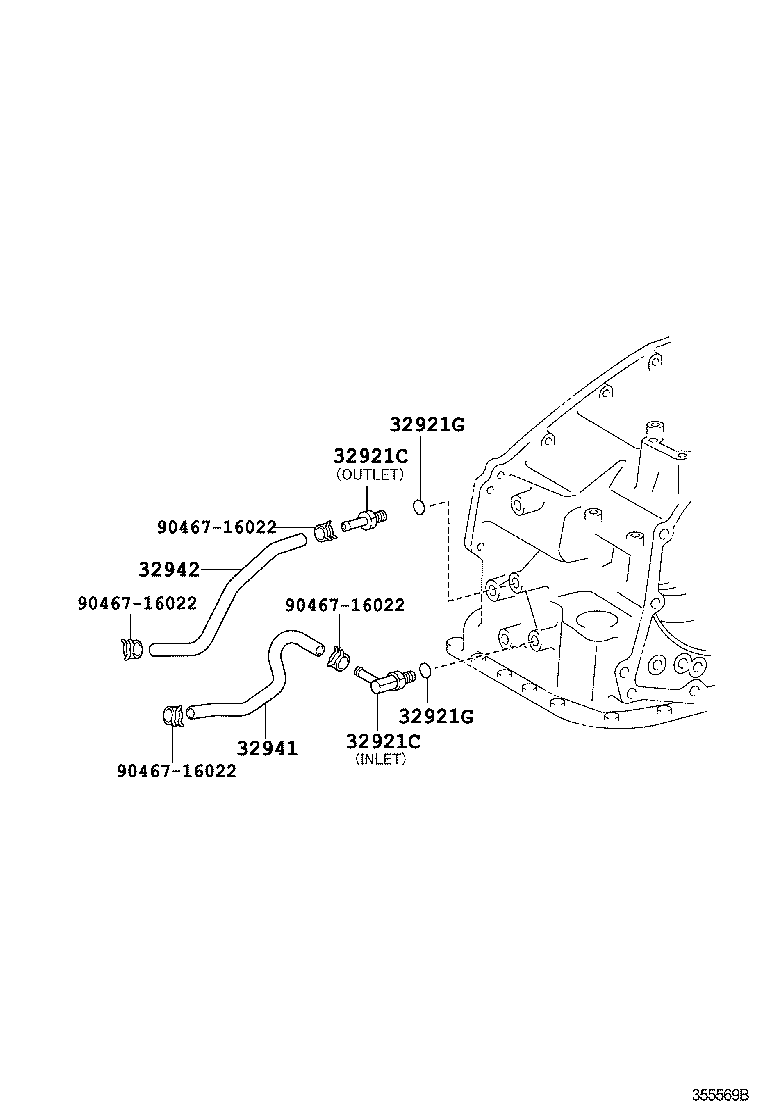  CAMRY HYBRID ASIA |  OIL COOLER TUBE ATM