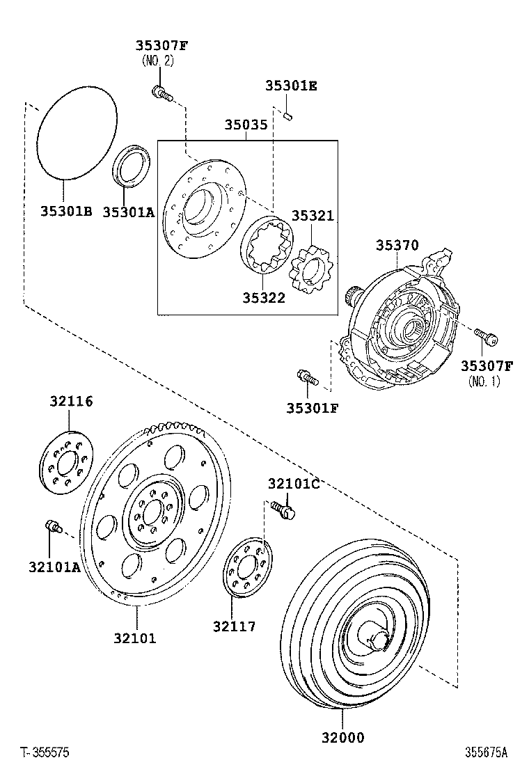  ES240 350 |  TORQUE CONVERTER FRONT OIL PUMP CHAIN ATM