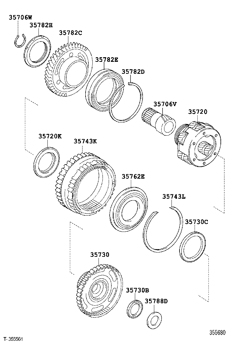  ES240 350 |  PLANETARY GEAR REVERSE PISTON COUNTER GEAR ATM