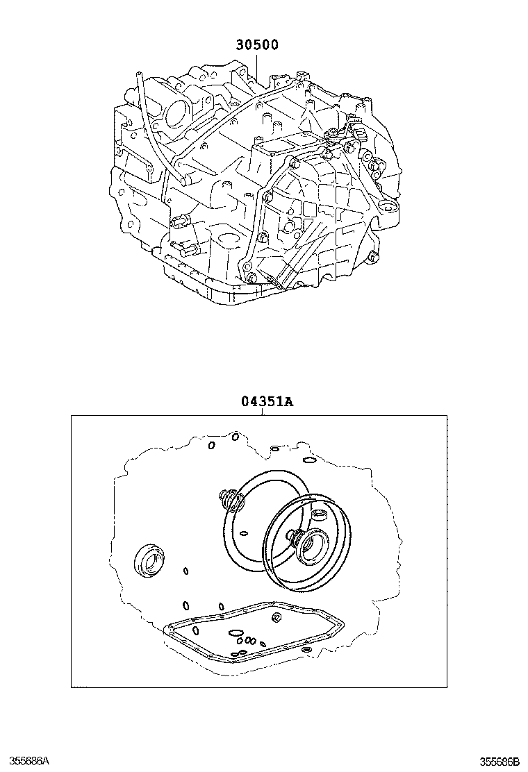  ES240 350 |  TRANSAXLE OR TRANSMISSION ASSY GASKET KIT ATM