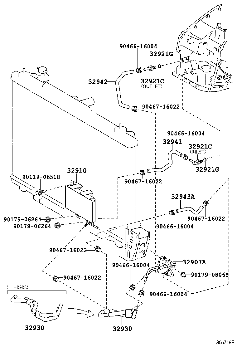  ES240 350 |  OIL COOLER TUBE ATM