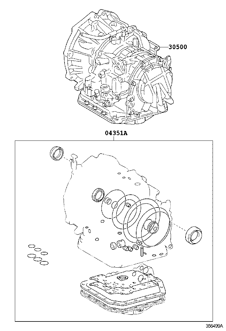  VIOS CHINA |  TRANSAXLE OR TRANSMISSION ASSY GASKET KIT ATM
