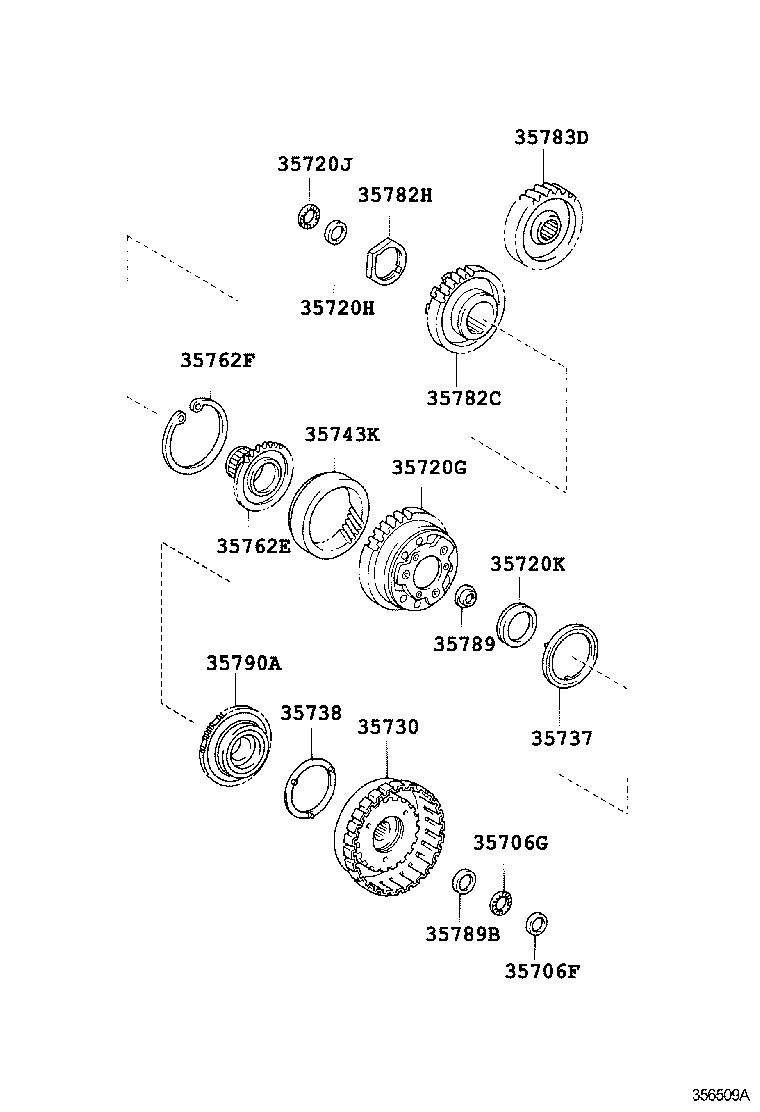  YARIS CHINA |  PLANETARY GEAR REVERSE PISTON COUNTER GEAR ATM