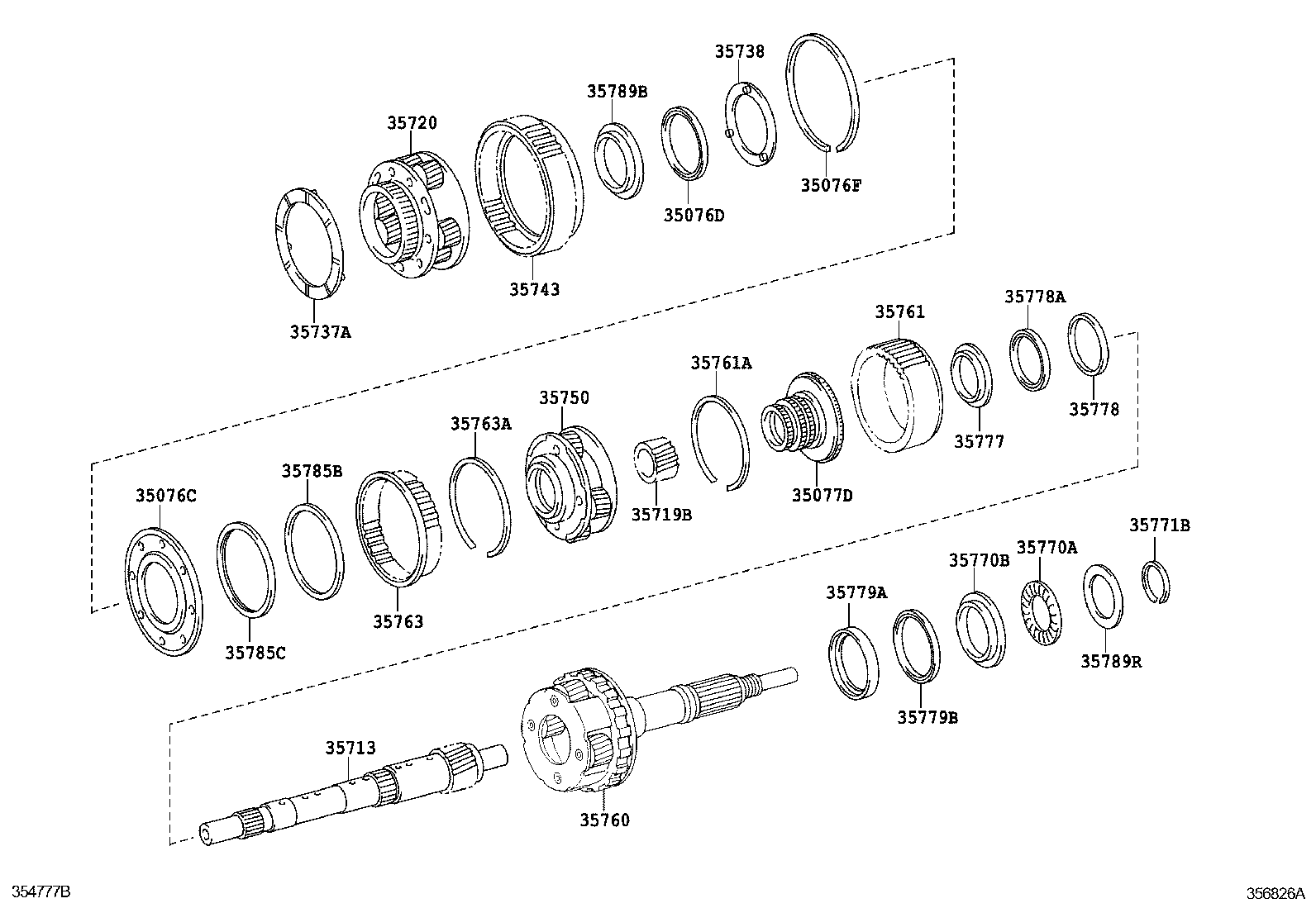  IS250 350 2 D |  PLANETARY GEAR REVERSE PISTON COUNTER GEAR ATM