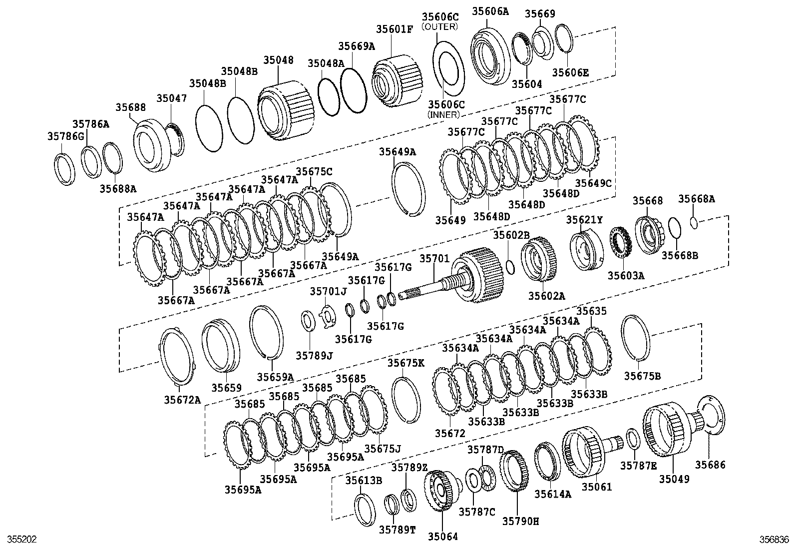  IS250 350 2 D |  BRAKE BAND MULTIPLE DISC CLUTCH ATM