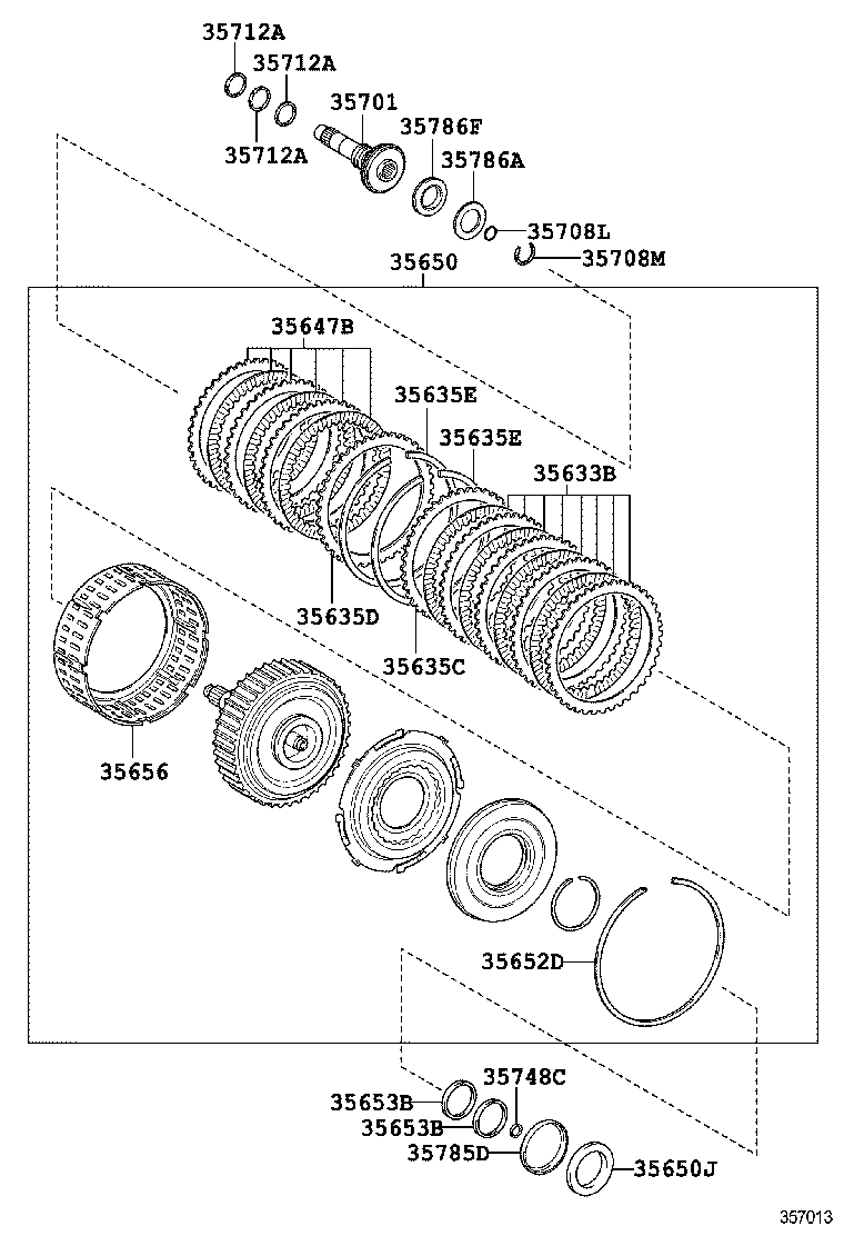  CAMRY HYBRID ASIA |  BRAKE BAND MULTIPLE DISC CLUTCH ATM