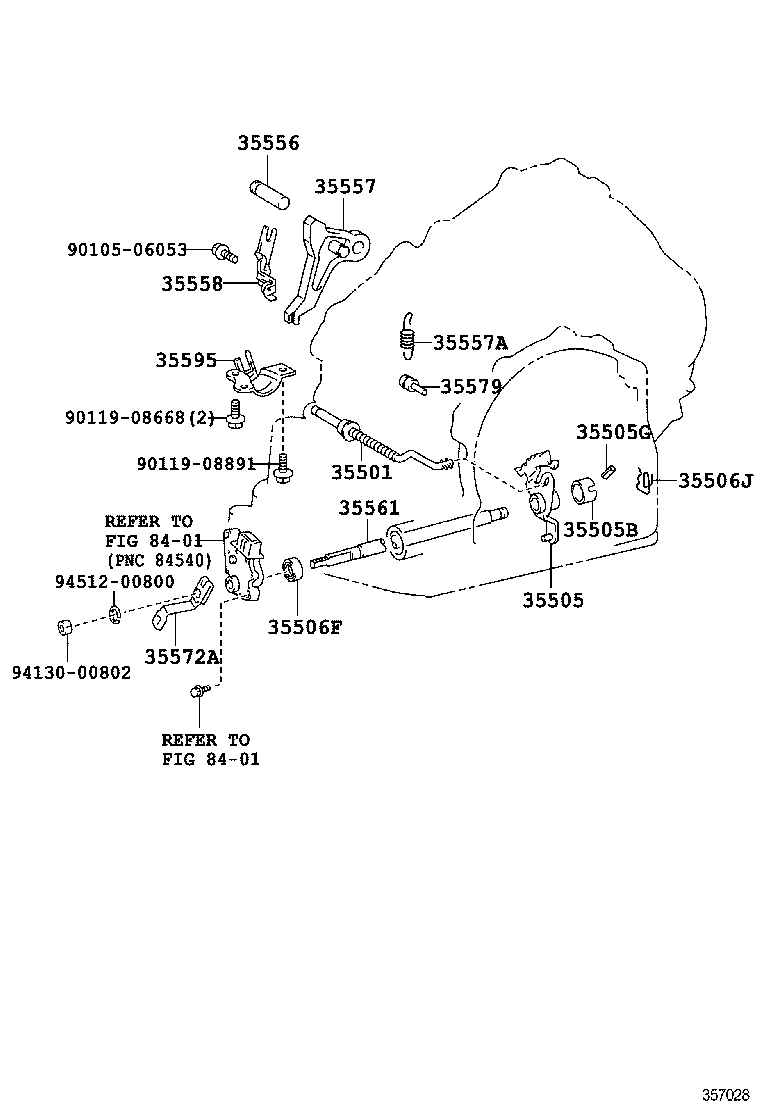  COROLLA S AMERICA |  THROTTLE LINK VALVE LEVER ATM