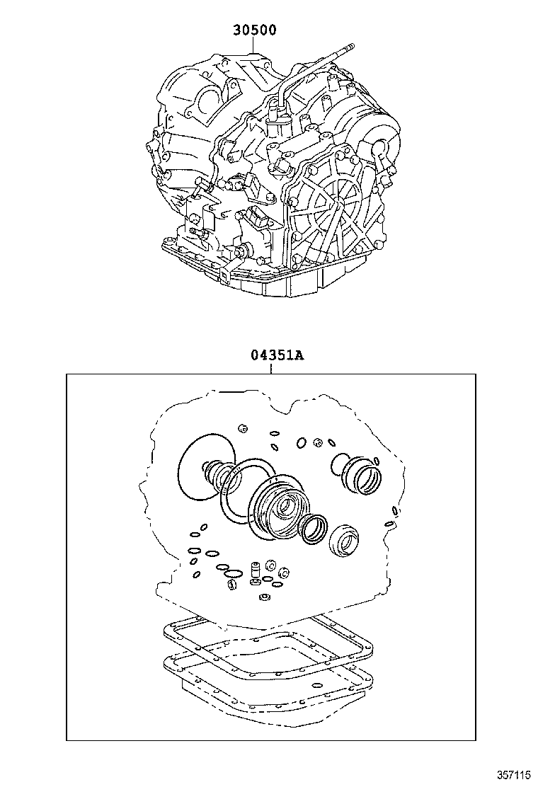  RAV4 |  TRANSAXLE OR TRANSMISSION ASSY GASKET KIT ATM