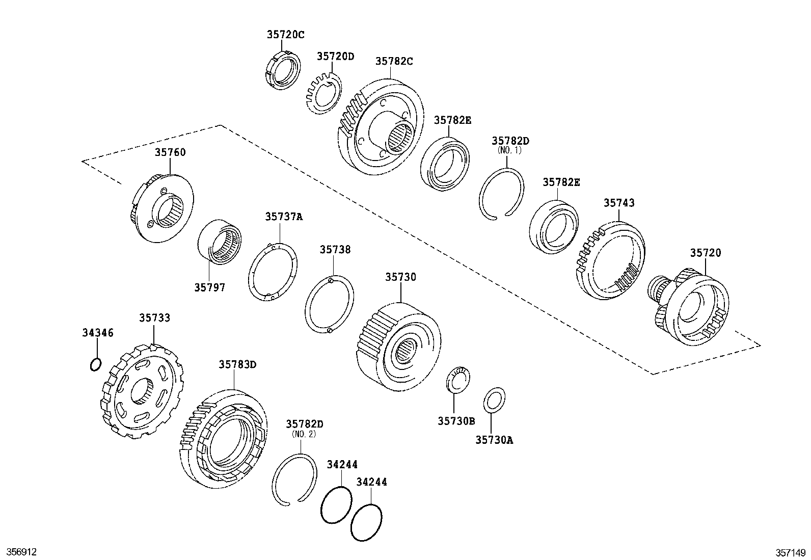  RAV4 CHINA |  PLANETARY GEAR REVERSE PISTON COUNTER GEAR ATM