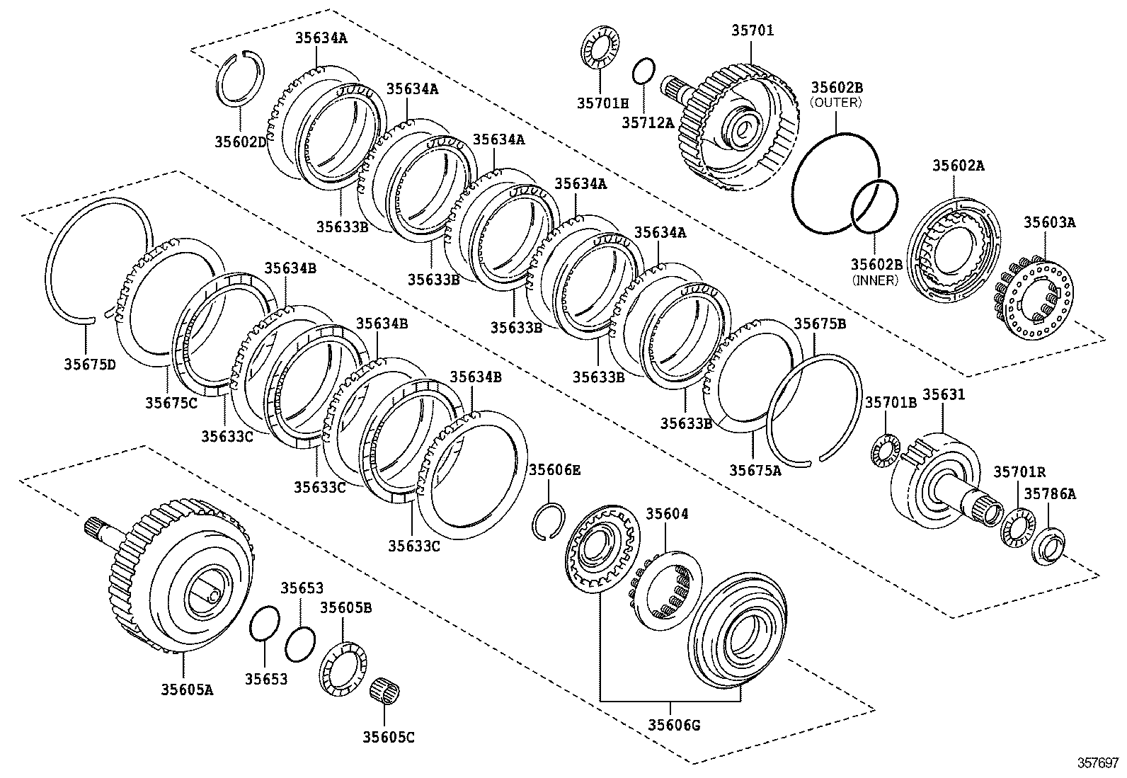 RAV4 | BRAKE BAND MULTIPLE DISC CLUTCH ATM