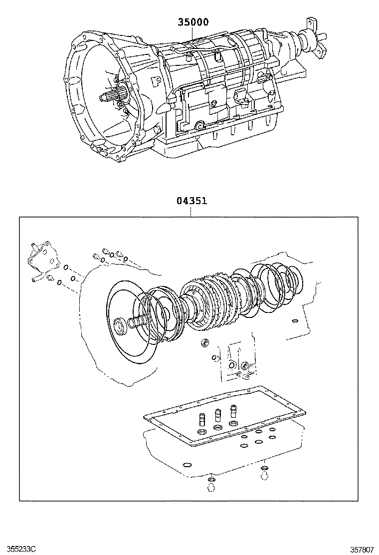  IS250 350 2 D |  TRANSAXLE OR TRANSMISSION ASSY GASKET KIT ATM