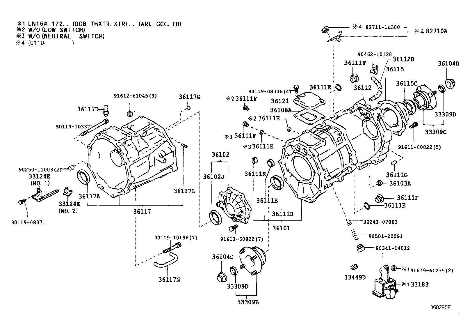  HILUX |  TRANSFER CASE EXTENSION HOUSING