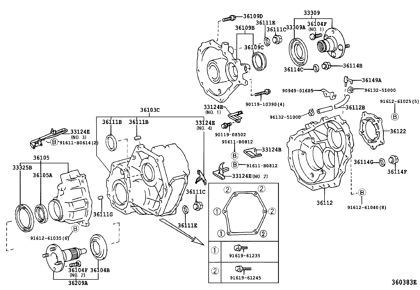  LAND CRUISER 80 |  TRANSFER CASE EXTENSION HOUSING