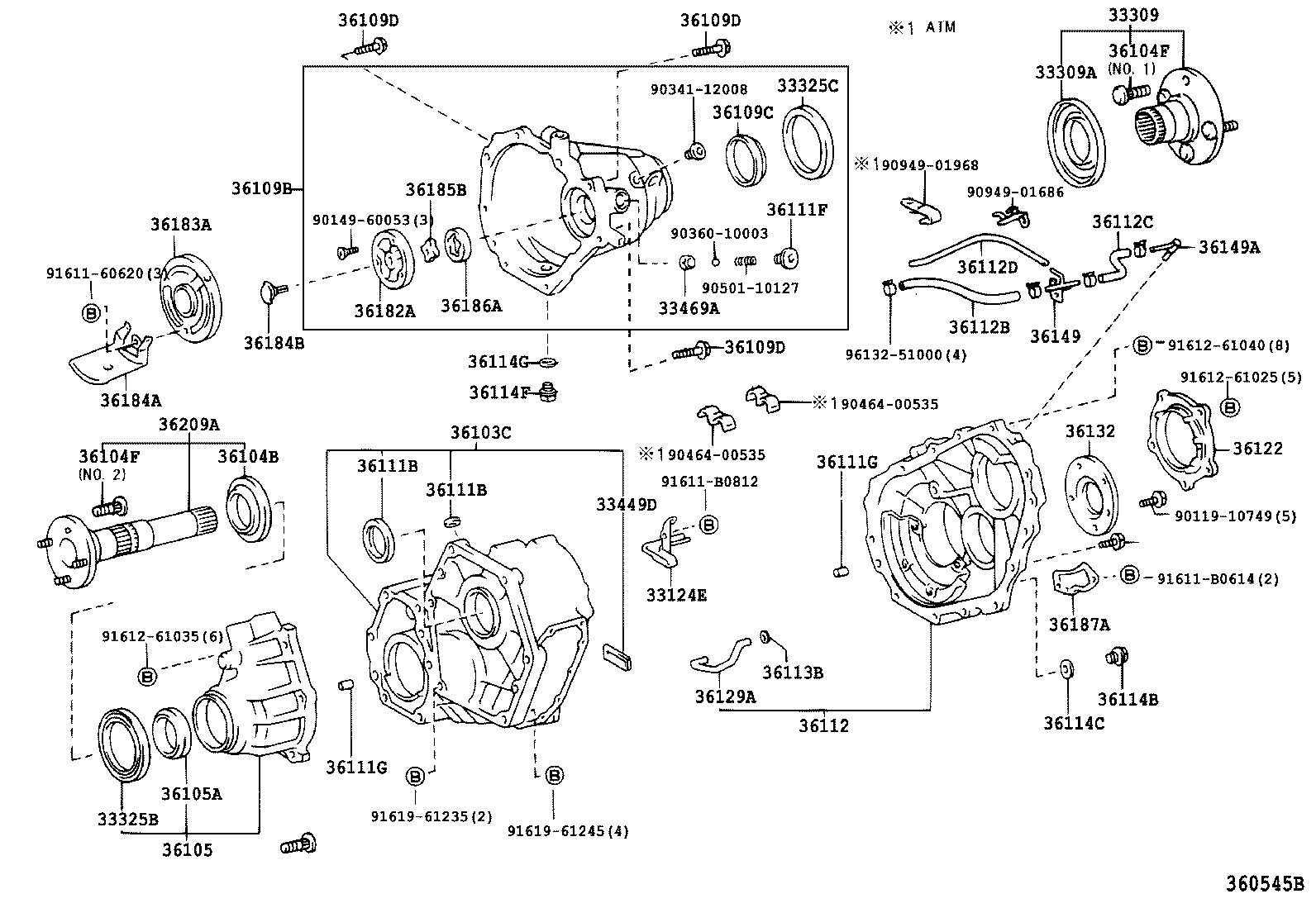  LAND CRUISER 80 |  TRANSFER CASE EXTENSION HOUSING