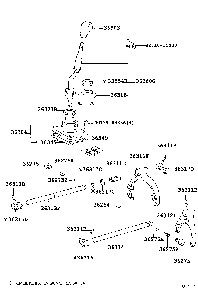  HILUX |  TRANSFER LEVER SHIFT ROD