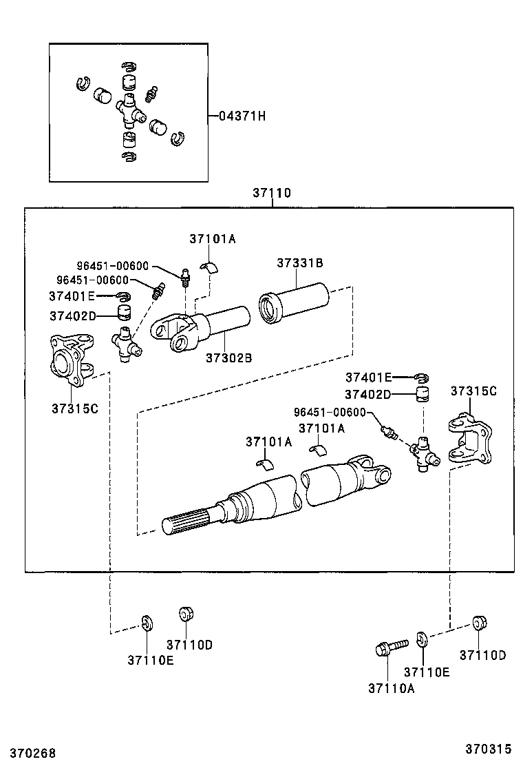 DYNA | PROPELLER SHAFT UNIVERSAL JOINT