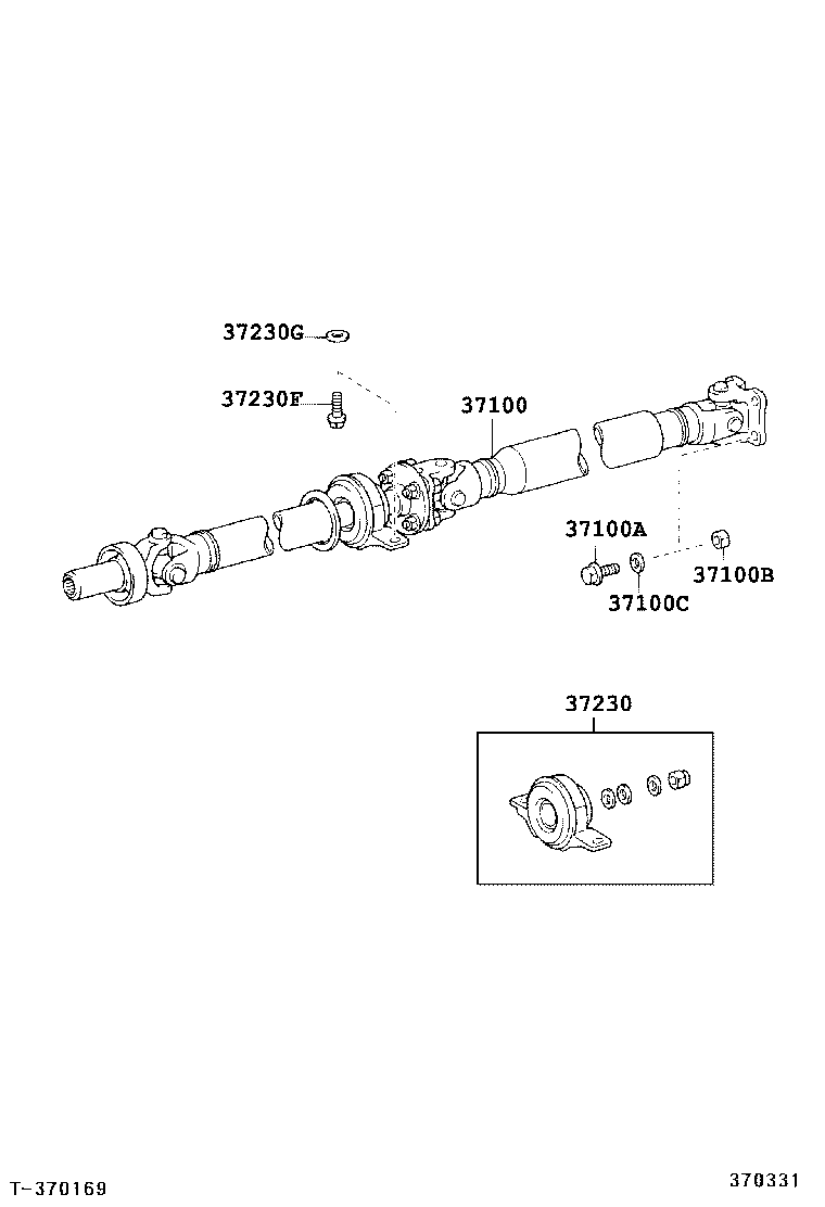  IS250 300 |  PROPELLER SHAFT UNIVERSAL JOINT