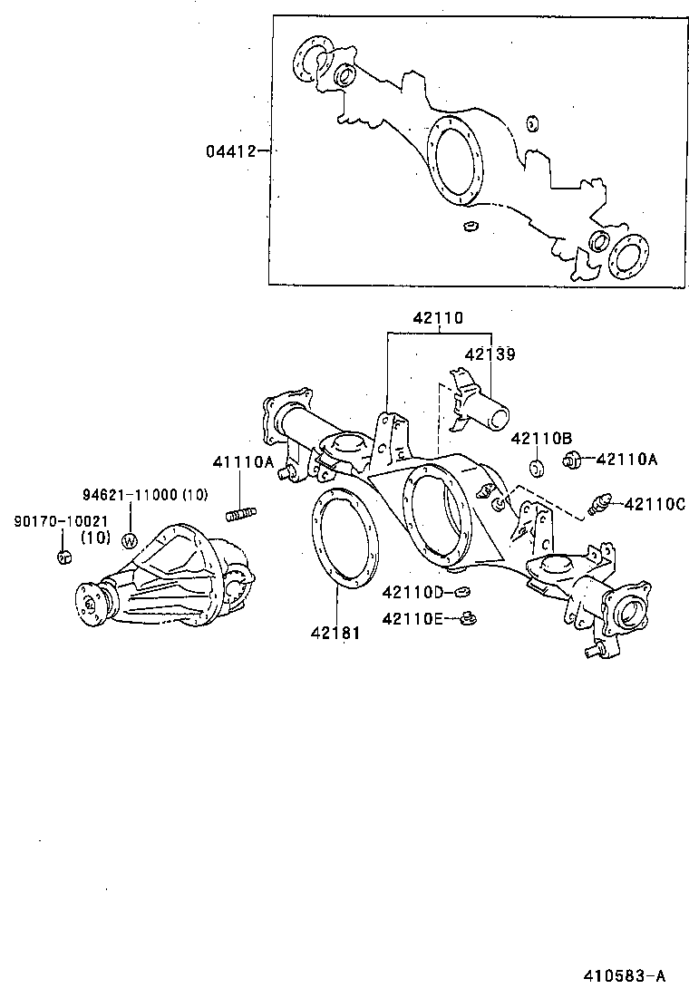 HILUX |  REAR AXLE HOUSING DIFFERENTIAL