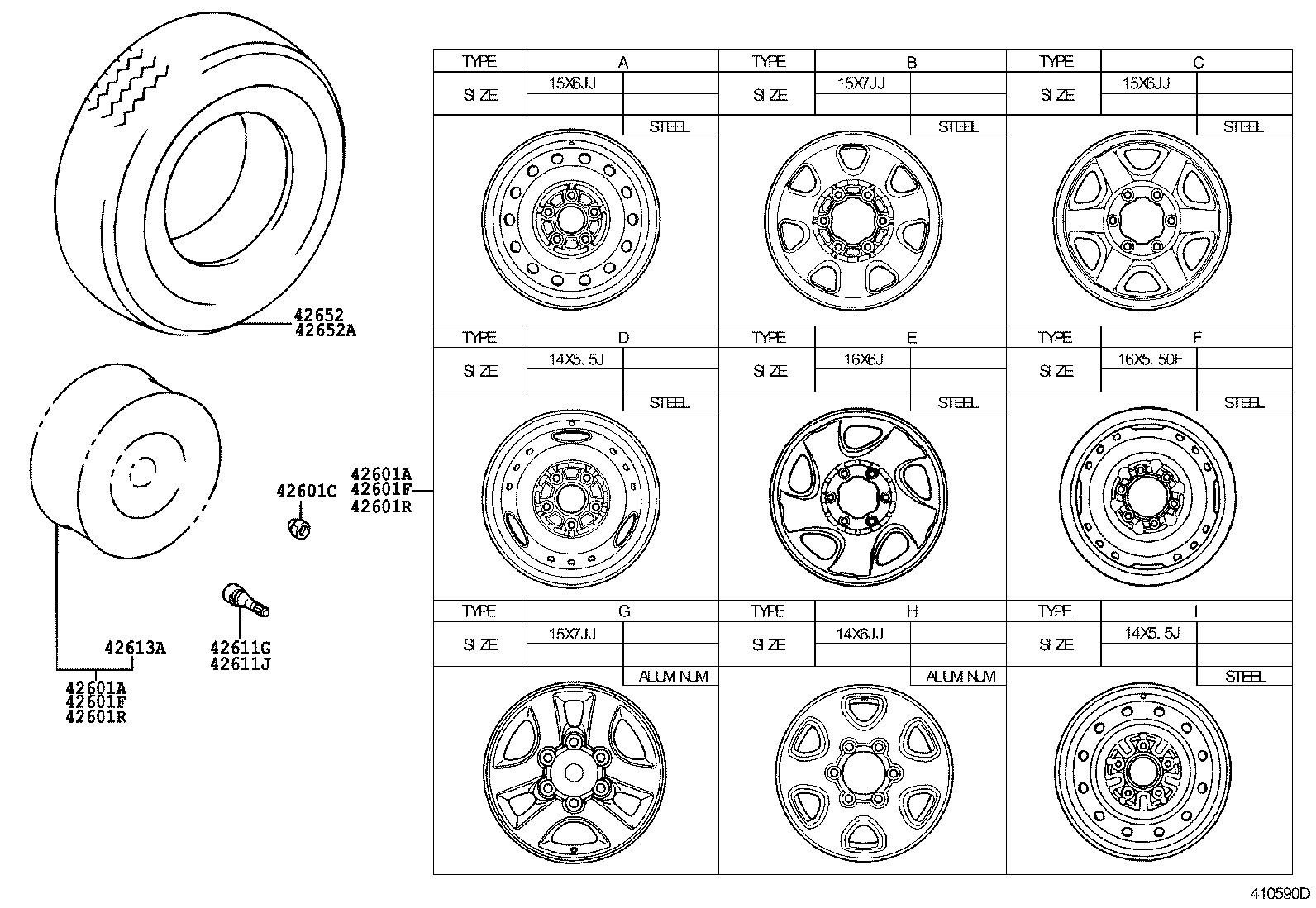  HILUX |  DISC WHEEL WHEEL CAP