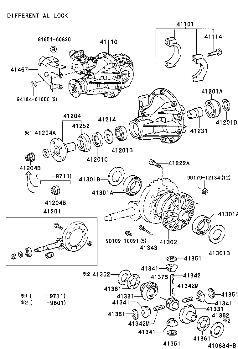  LAND CRUISER 80 |  REAR AXLE HOUSING DIFFERENTIAL