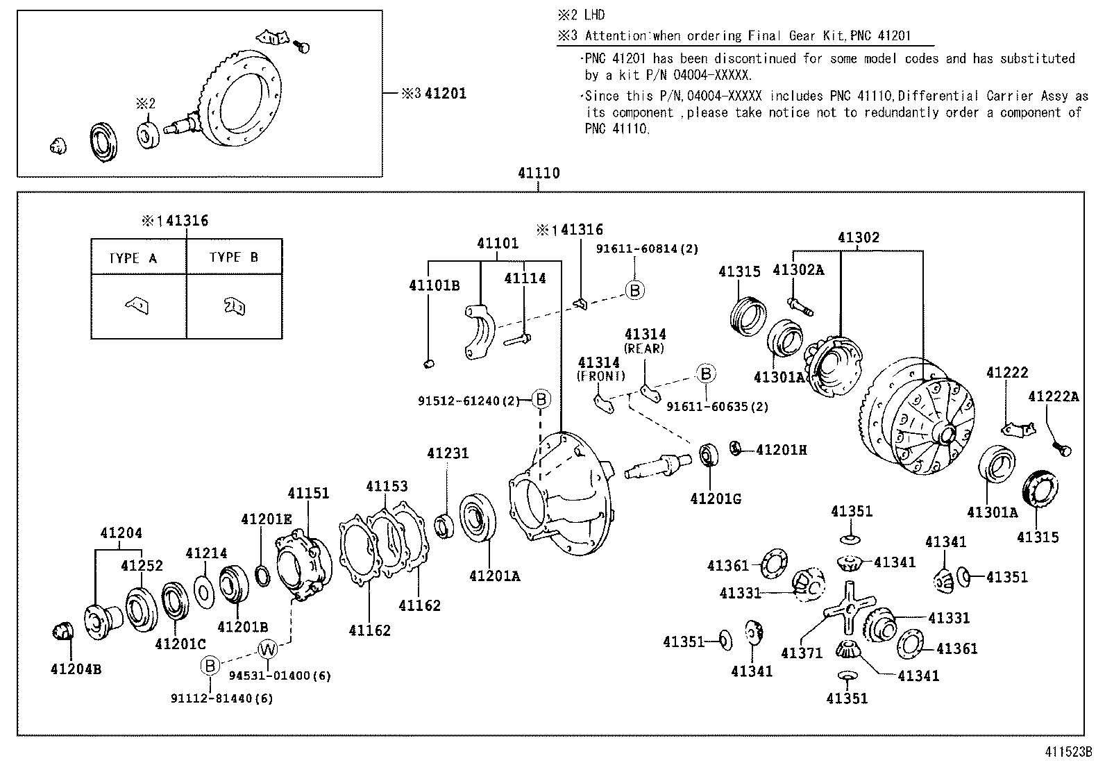  DYNA |  REAR AXLE HOUSING DIFFERENTIAL