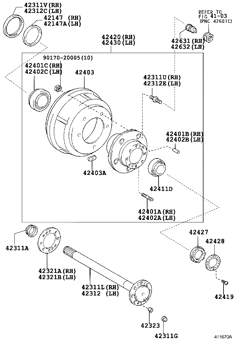  DYNA |  REAR AXLE SHAFT HUB