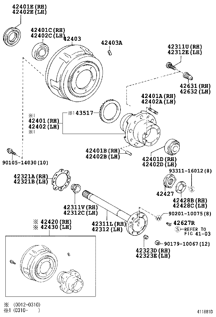  COASTER CHINA |  REAR AXLE SHAFT HUB