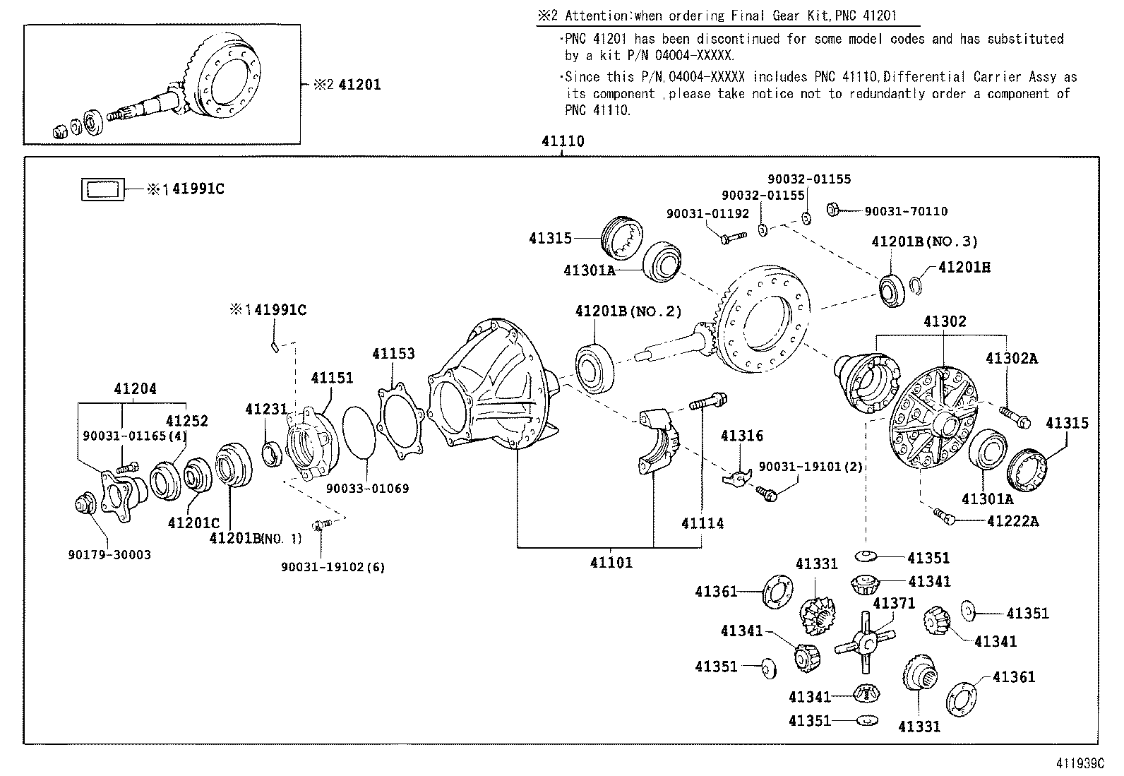  DYNA |  REAR AXLE HOUSING DIFFERENTIAL