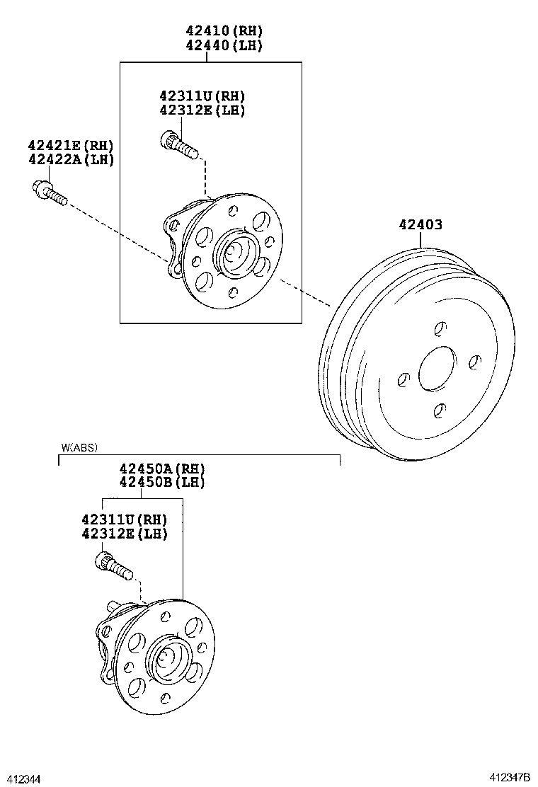  YARIS |  REAR AXLE SHAFT HUB