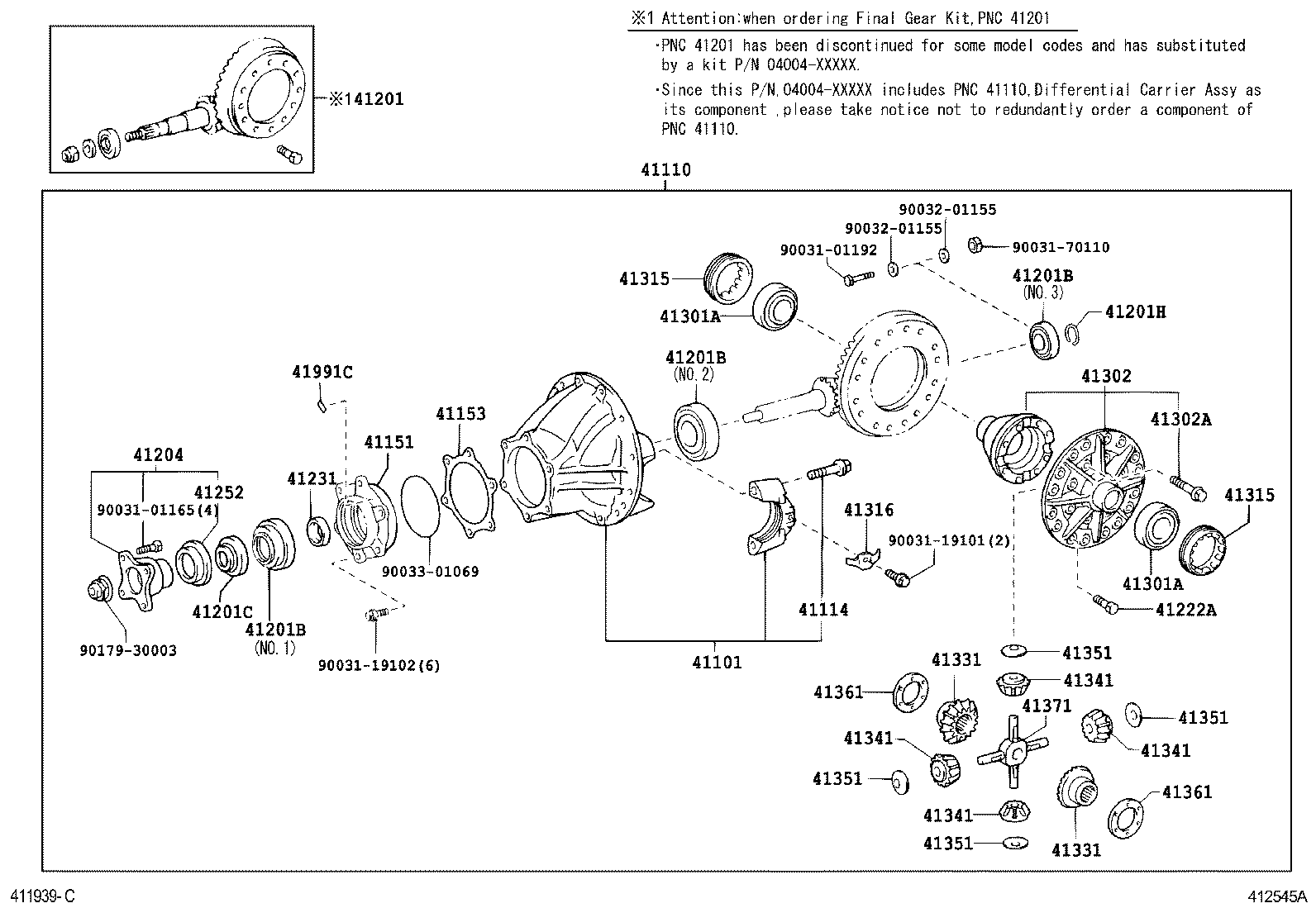 DYNA |  REAR AXLE HOUSING DIFFERENTIAL
