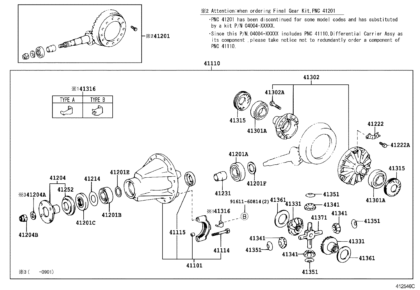  DYNA |  REAR AXLE HOUSING DIFFERENTIAL