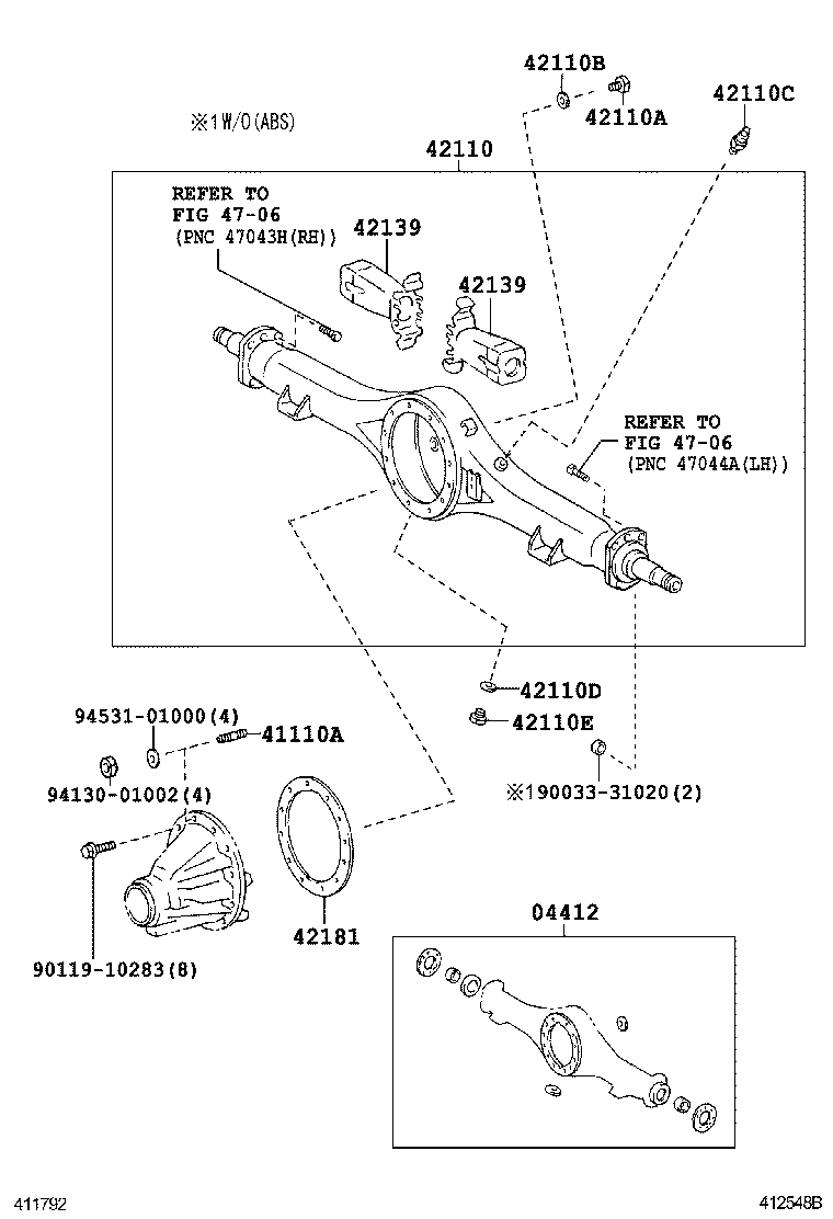  DYNA |  REAR AXLE HOUSING DIFFERENTIAL