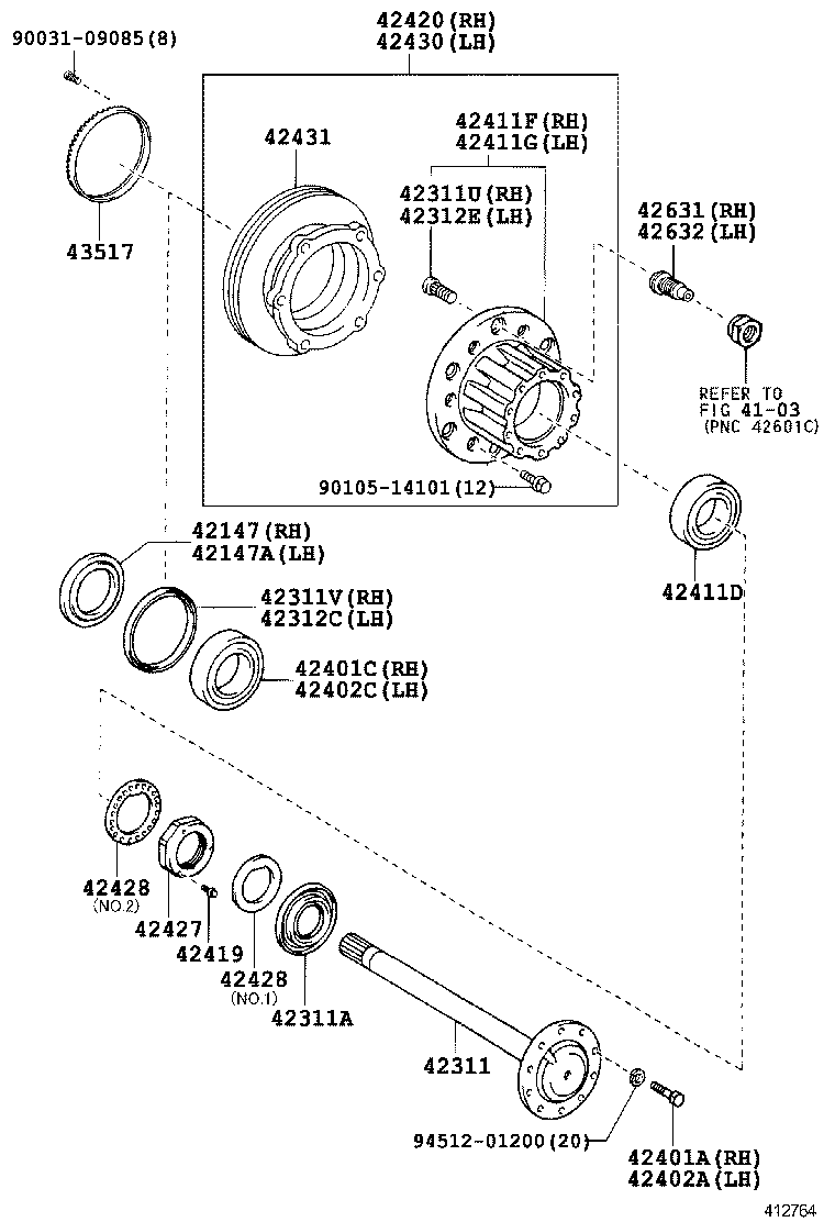  DYNA |  REAR AXLE SHAFT HUB